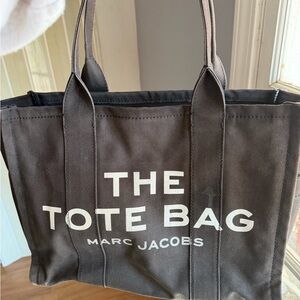Marc Jacobs Black Canvas Tote Bag